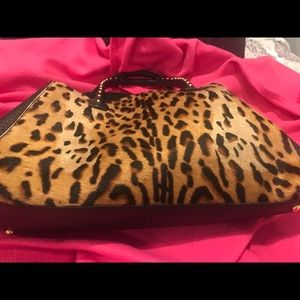 Leopard Leather Purse slightly used